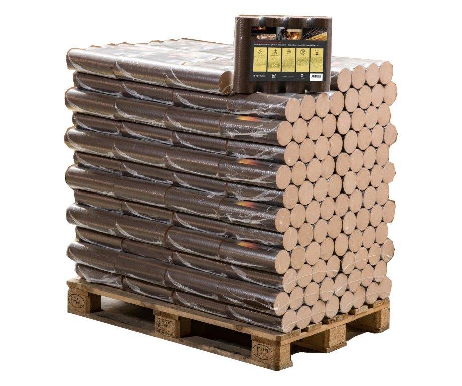 Pollmeier Hartholzbriketts Buche 960 kg Palette, Holzbriketts aus dem ÖkoFEN Sortiment