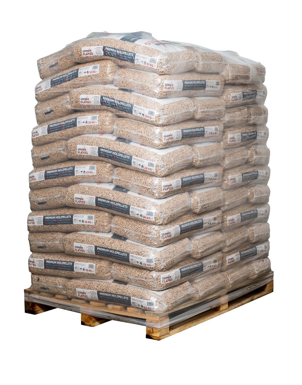 German Flames Pellets 6mm 15kg Sack 66 Sack Palette, Pellets aus dem ÖkoFEN Sortiment