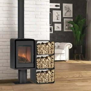 pack poele a bois modula avec pied 11416